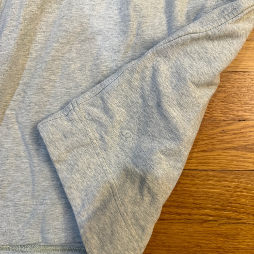 Lululemon Split Pullover Heathered Light Grey/Sea… - image 3